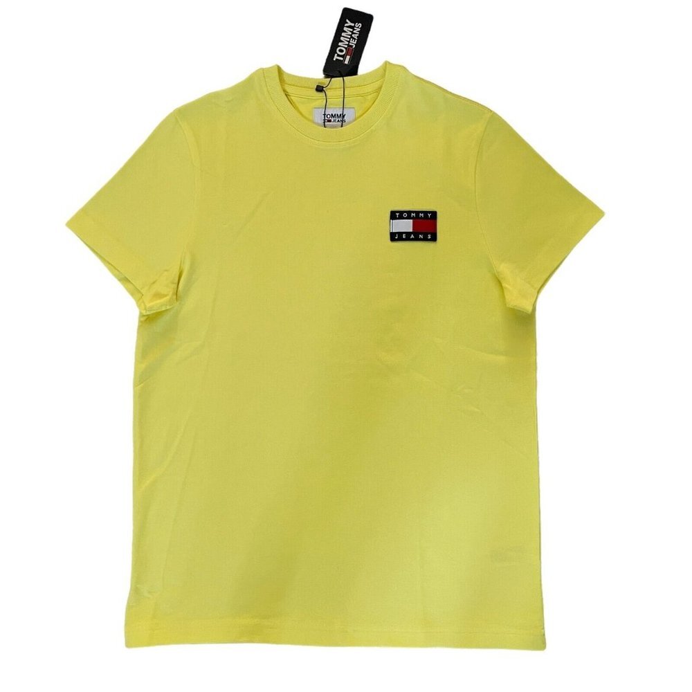 NWT Tommy Hilfiger TJ Mens Albie Badge Logo Thick Heavy Short Sleeve T-Shirt Tee